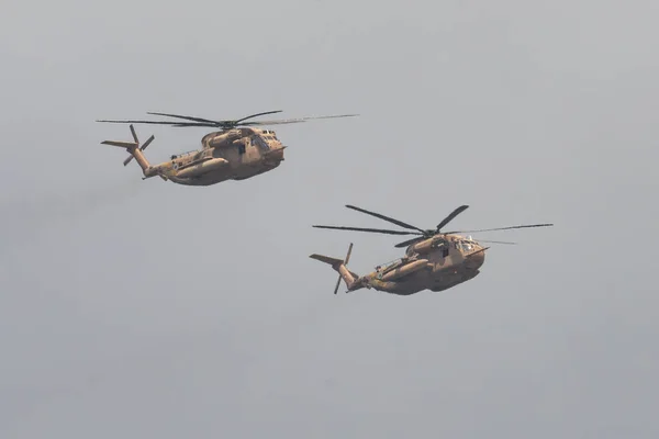 Jerusalem Israel May 5Th 2022 Two Israeli Air Force Sikorsky — 스톡 사진