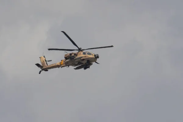 Єрусалим Ізраїль Травня 2022 Повітряні Сили Ізраелі Боїнг Apache Гелікоптер — стокове фото