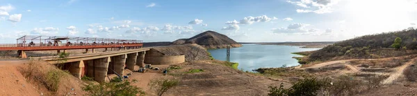 Barrage Dans Ville Banabuiu Dans État Ceara Nord Est Brésil — Photo