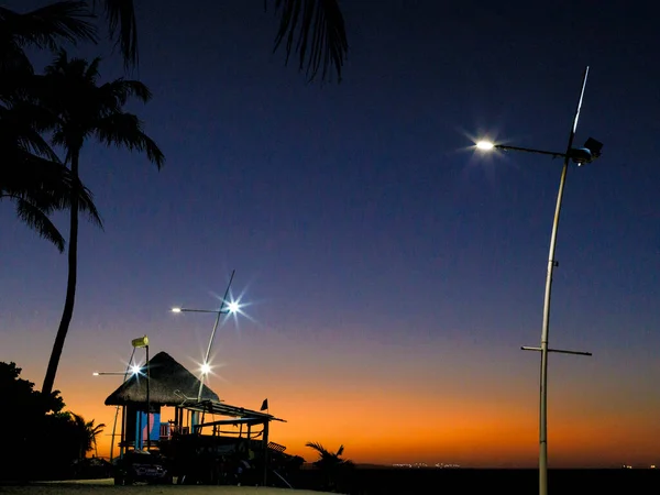 sunset at Cumbuco beach in Ceara northern Brazil