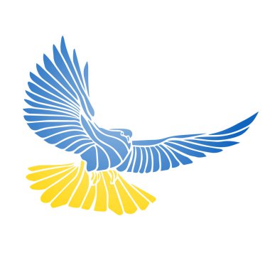 Ukrayna barış güvercini kurtarın. Savaş konsepti yok