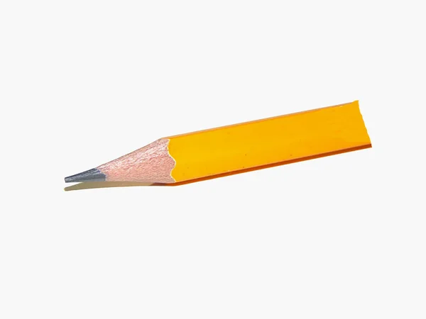 Yellow Pencil White Background — Stock Photo, Image