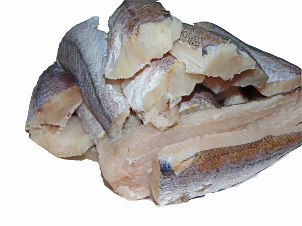 Fisk Filéer Isolerad Vit Bakgrund — Stockfoto