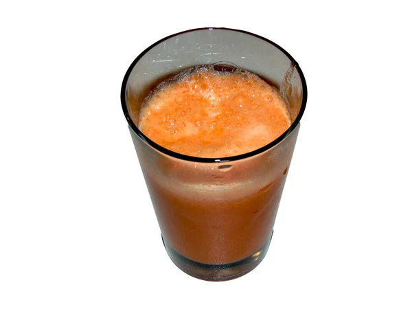 Färsk Morotsjuice Med Äpple — Stockfoto