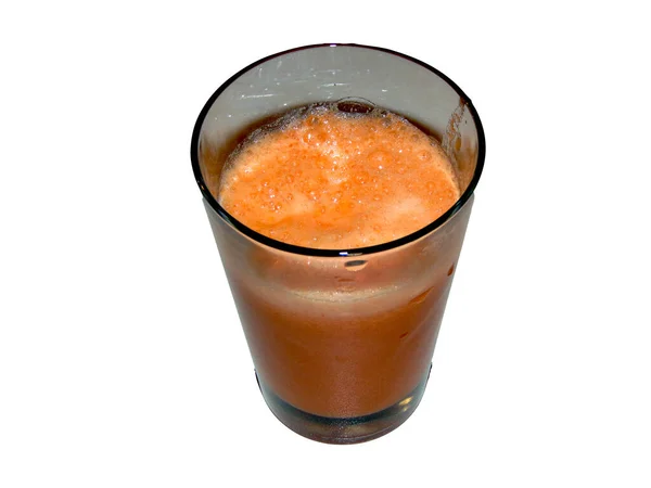 Suco Cenoura Fresca Com Maçã — Fotografia de Stock