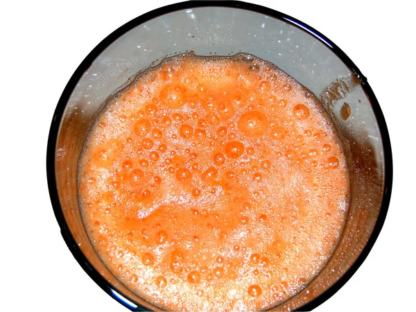 Färsk Morotsjuice Med Äpple — Stockfoto