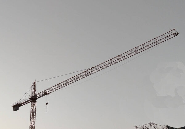 Crane and the sky - construction