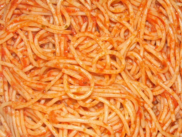 Spaghetti Tomato Sauce Oregano — Stock Photo, Image