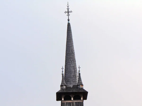 Église Orthodoxe Bois Dans Comté Maramures Roumanie — Photo