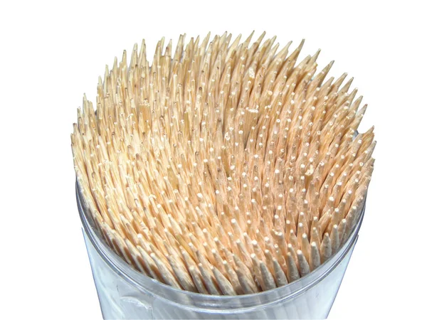 Toothpicks Box Isolated White Background — Stock Photo, Image