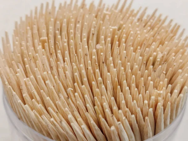 Toothpicks Box Macro View — Stock Photo, Image