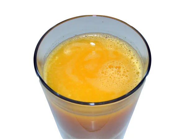 フレッシュオレンジジュース 白で隔離された — ストック写真