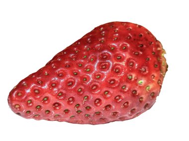 Çilek beyaz arkaplanda izole edildi