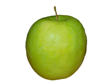 Yeşil Elma beyaz arkaplanda izole edildi