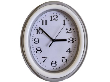 Saat beyaz arkaplanda izole edildi