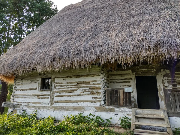 Традиционный Деревянный Дом Музее Деревни Байя Маре — стоковое фото
