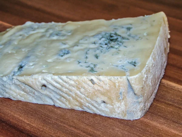 Gorgonzola Ost Trä Bakgrund — Stockfoto