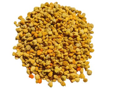 bee polyflor raw pollen isolated on white