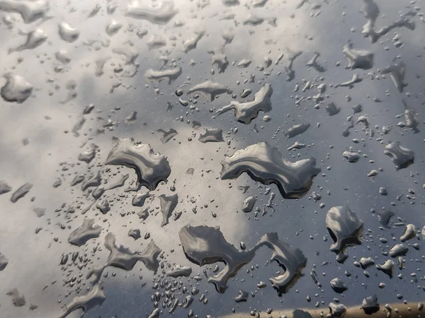 Water Drops Car Macro View — Stockfoto
