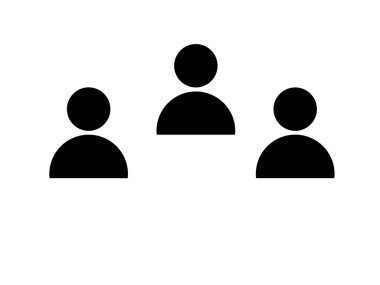 People illustration icon isolated on white background