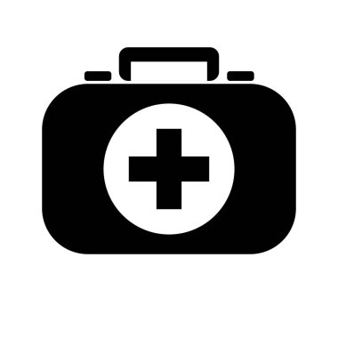 first aid kit icon illustration isolated on white