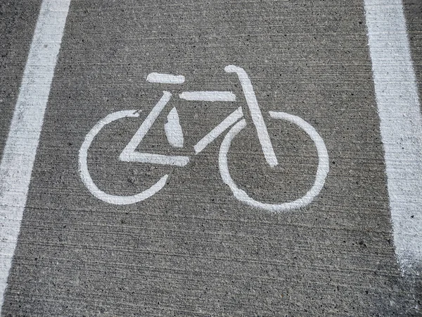 Sign Bicycles Bicycle Track — Stockfoto