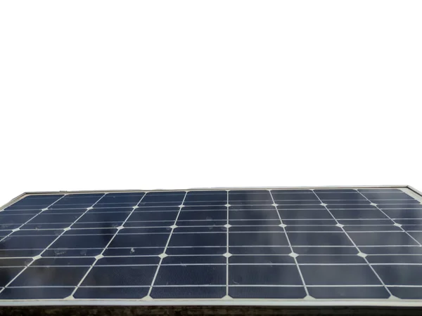 Power Solar Panel Alternative Clean Green Energy Concept Isolated White — Fotografia de Stock
