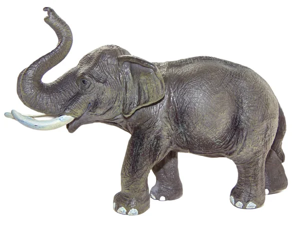 African Elephant Toy Isolated White — Φωτογραφία Αρχείου