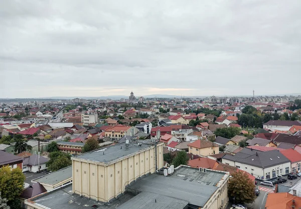 9月罗马尼亚Baia Mare市的空中景观 — 图库照片