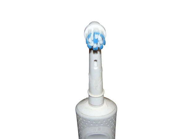 Электрическая Зубная Щетка Белом Фоне — стоковое фото