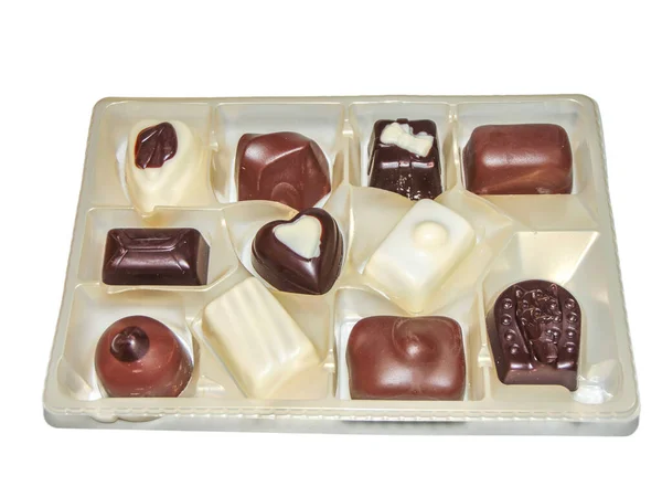 Diverses Pralines Belges Chocolat Pralines Chocolat — Photo