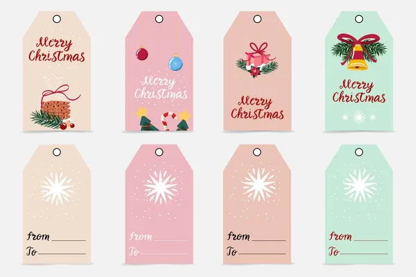 Christmas present tags Royalty Free Vector Image