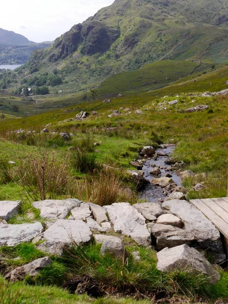 Stone Bridge Stream Beautiful Valleys Scottish Highlands High Quality Photo — Fotografia de Stock