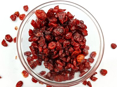 Camdan bir kasede yaban mersini