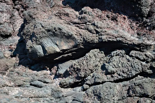 Roccia Vulcanica Caratteristica Dell Isola Stromboli Isole Eolie — Foto Stock
