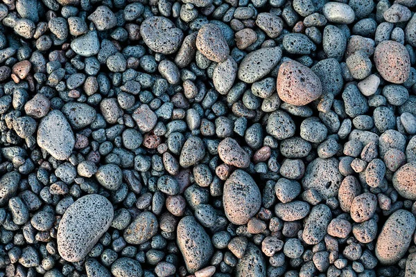 Λεπτομέρεια Από Την Παραλία Στρομπόλι Άμμο Και Ηφαιστειακές Πέτρες — Φωτογραφία Αρχείου