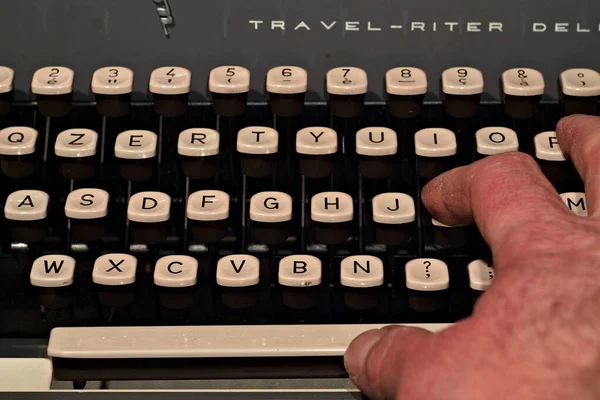 Vintage Old Typewriter Sixties — Stock Photo, Image