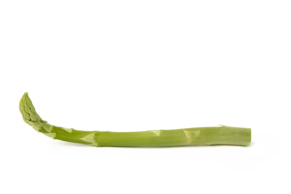 Ένα Μάτσο Φρέσκα Πράσινα Σπαράγγια Απομονωμένα Λευκό Φόντο Φρεσκομαζεμένα Σπαράγγια — Φωτογραφία Αρχείου