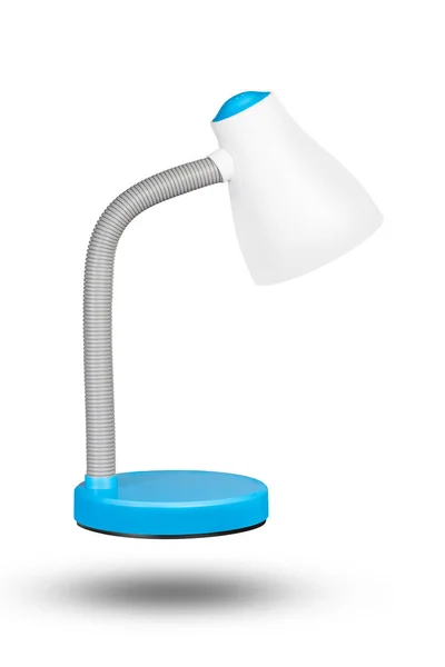 Table Lamp Isolate White Background Blue Lamp — Stock Photo, Image