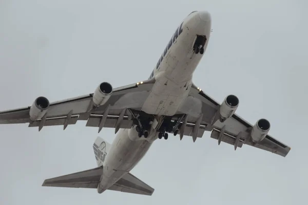 Kyiv Ukraine Februari 2022 Boeing 747 Vliegtuigen Van Western Global — Stockfoto