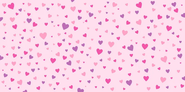 Fond vectoriel rose avec des cœurs pour la Saint Valentin — Image vectorielle