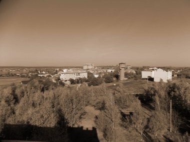 Pencereden şehre olan manzara. 