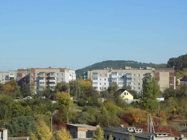 Vista Desde Ventana Ciudad —  Fotos de Stock