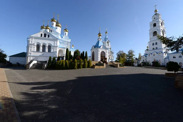 Mindenszentek Temploma Pochayiv Szent Kolostor Dukhovskoi — Stock Fotó