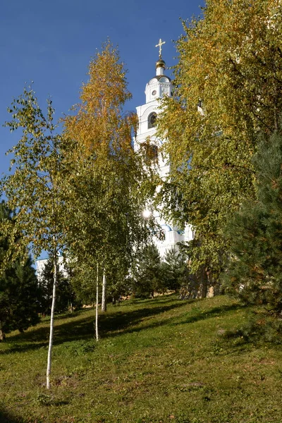 Kirche Allerheiligen Pochayiv Heiliges Kloster Duchowskoi — Stockfoto