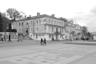 Eski kasabanın küçük bir caddesi. Eski şehrin tarihi kısmı.