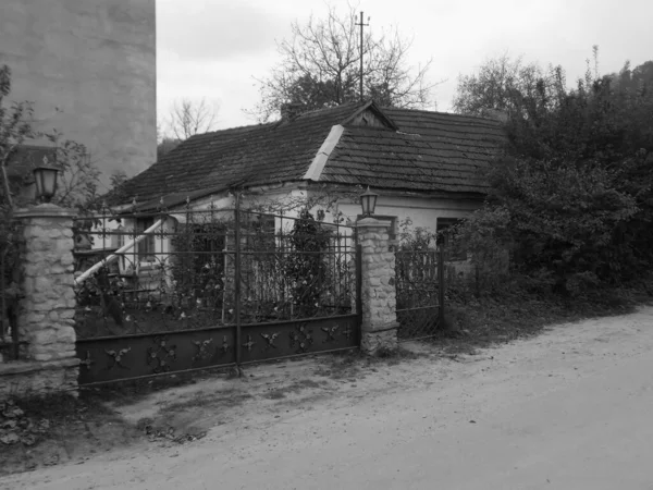 Maison Bois Dans Village Ukrainien — Photo