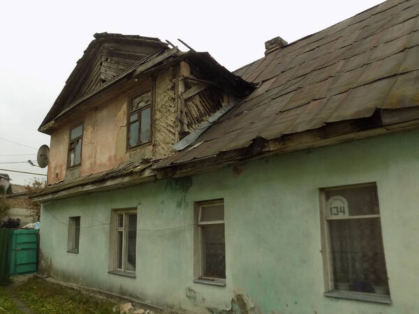 Ukrainian village, old house         