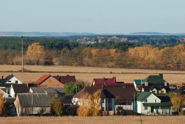 ウクライナの村の木造住宅 — ストック写真