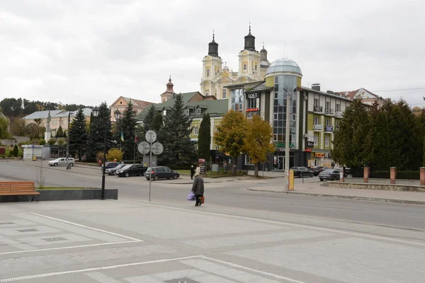 Eski Şehrin Tarihi Kısmı Eski Kasaba Central Street — Stok fotoğraf